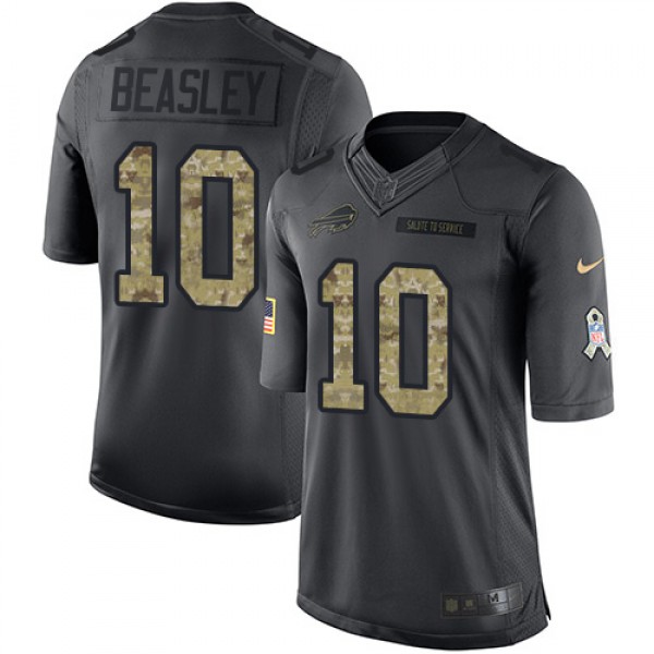 Nike Buffalo Bills #10 Cole Beasley Black Men'...