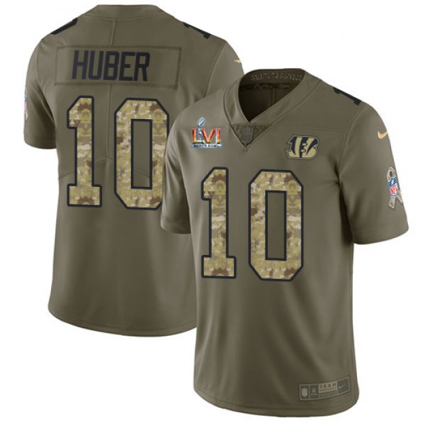 Nike Cincinnati Bengals #10 Kevin Huber Olive/Camo...