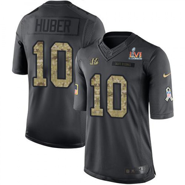 Nike Cincinnati Bengals #10 Kevin Huber Black Team...