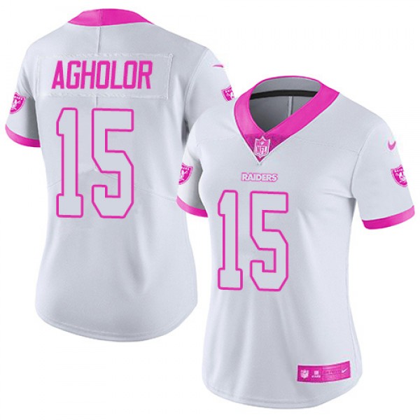 Nike Las Vegas Raiders #15 Nelson Agholor White/Pi...
