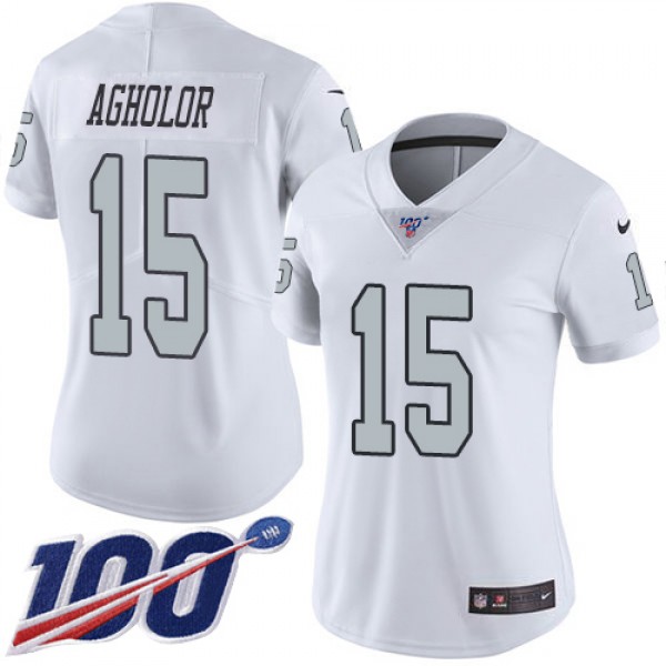 Nike Las Vegas Raiders #15 Nelson Agholor White Wo...