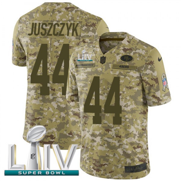 Nike San Francisco 49ers #44 Kyle Juszczyk Camo Su...