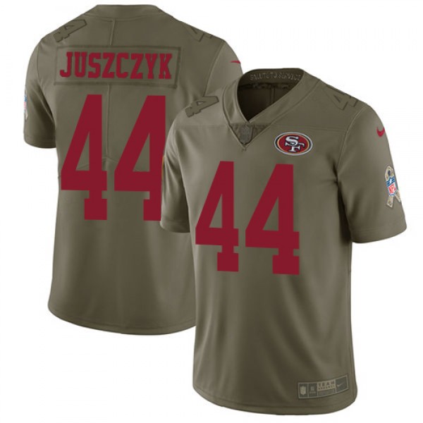 Nike San Francisco 49ers #44 Kyle Juszczyk Olive M...