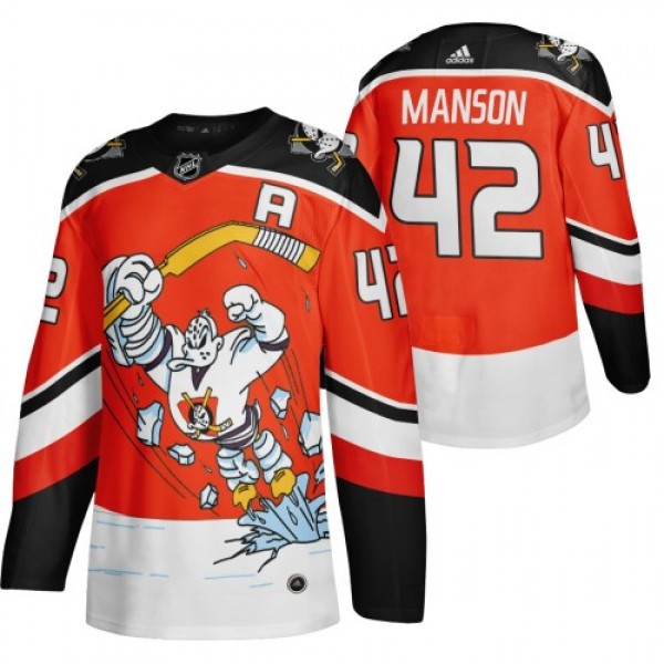 Anaheim Anaheim Ducks #42 Josh Manson Red Men'...