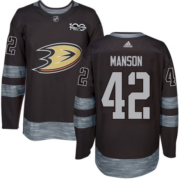 Adidas Anaheim Ducks #42 Josh Manson Black 1917-20...