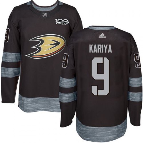 Adidas Anaheim Ducks #9 Paul Kariya Black 1917-201...