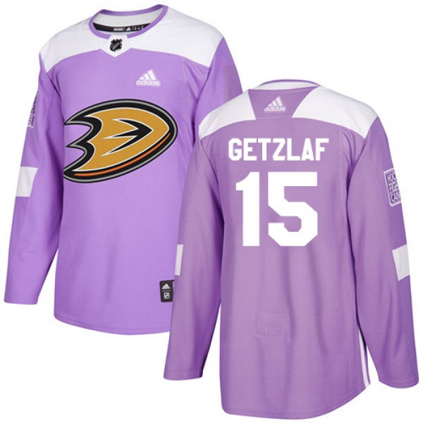 Adidas Anaheim Ducks #15 Ryan Getzlaf Purple Authe...