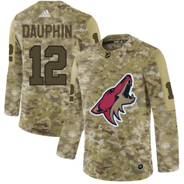 Adidas Arizona Coyotes #12 Laurent Dauphin Camo Au...