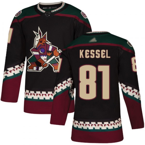 Adidas Arizona Coyotes #81 Phil Kessel Black Alter...