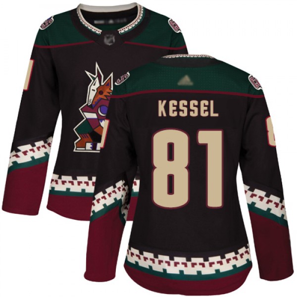 Adidas Arizona Coyotes #81 Phil Kessel Black Alter...