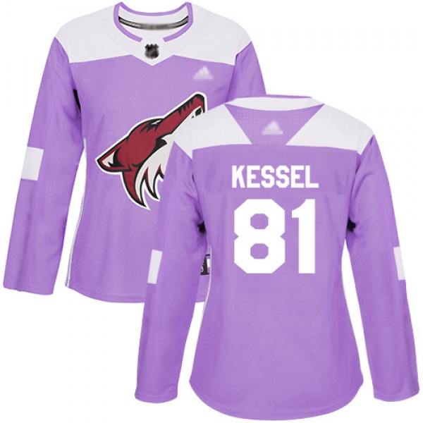 Adidas Arizona Coyotes #81 Phil Kessel Purple Auth...