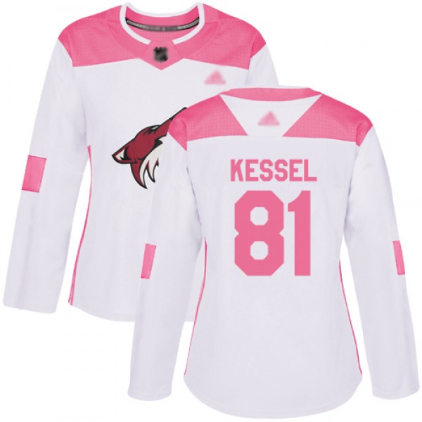 Adidas Arizona Coyotes #81 Phil Kessel White/Pink ...