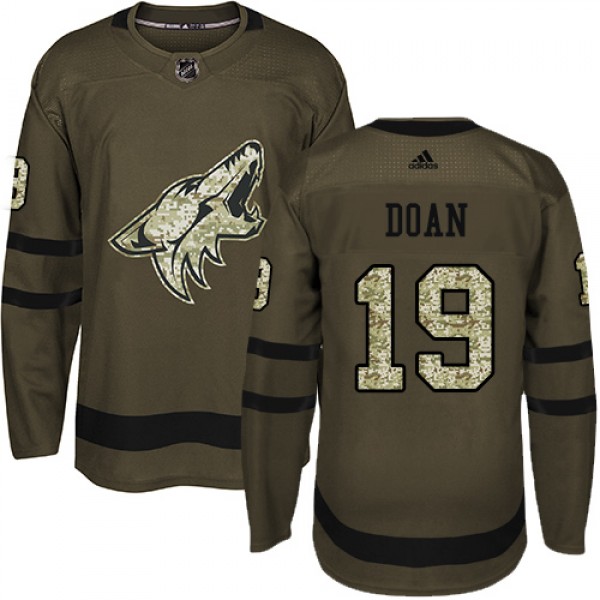 Adidas Arizona Coyotes #19 Shane Doan Green Salute...