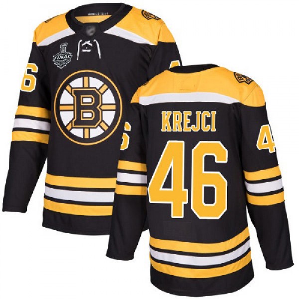Adidas Boston Bruins #46 David Krejci Black Home A...