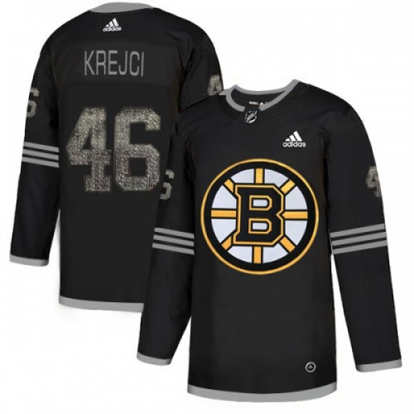 Adidas Boston Bruins #46 David Krejci Black Authen...