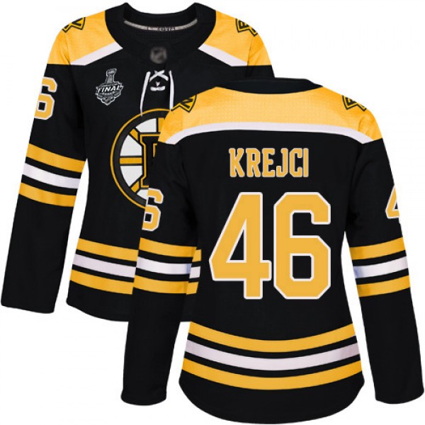 Adidas Boston Bruins #46 David Krejci Black Home A...