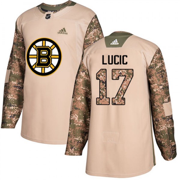 Adidas Boston Bruins #17 Milan Lucic Camo Authenti...