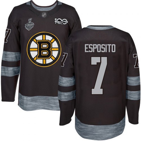 Adidas Boston Bruins #7 Phil Esposito Black 1917-2...