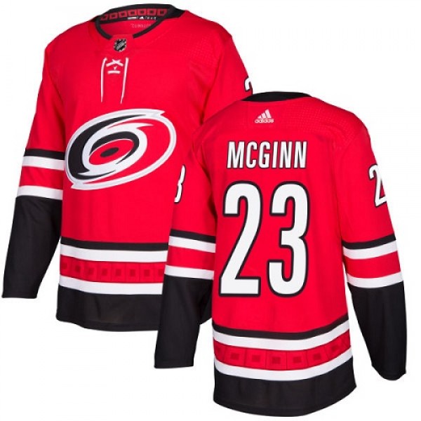 Adidas Carolina Hurricanes #23 Brock McGinn Red Ho...