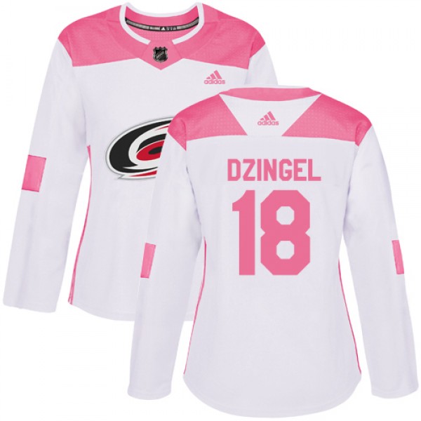Adidas Carolina Hurricanes #18 Ryan Dzingel White/...