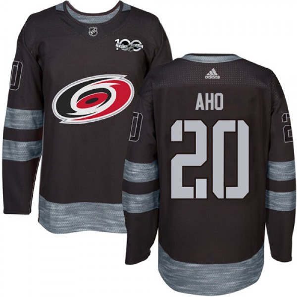 Adidas Carolina Hurricanes #20 Sebastian Aho Black...