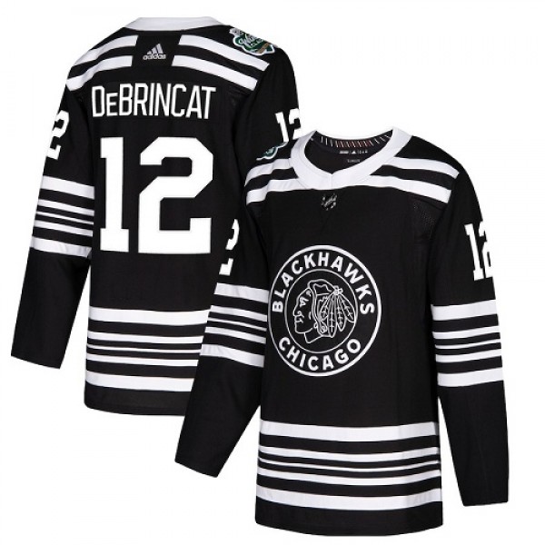 Adidas Chicago Blackhawks #12 Alex DeBrincat Black...