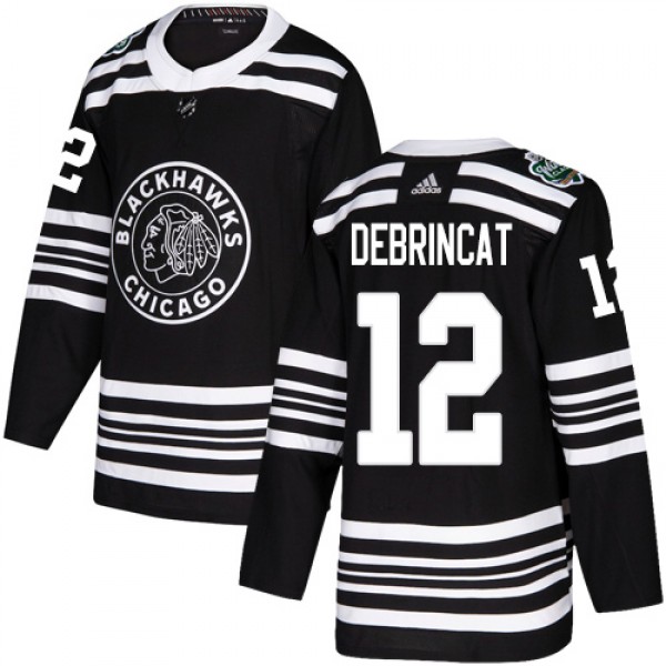 Adidas Chicago Blackhawks #12 Alex DeBrincat Black...