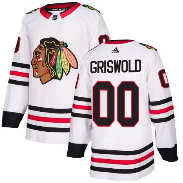 Adidas Chicago Blackhawks #00 Clark Griswold White...