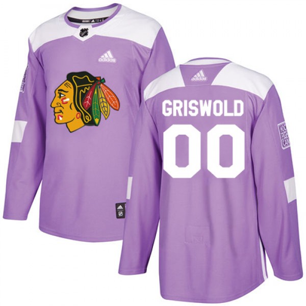 Adidas Chicago Blackhawks #00 Clark Griswold Purpl...