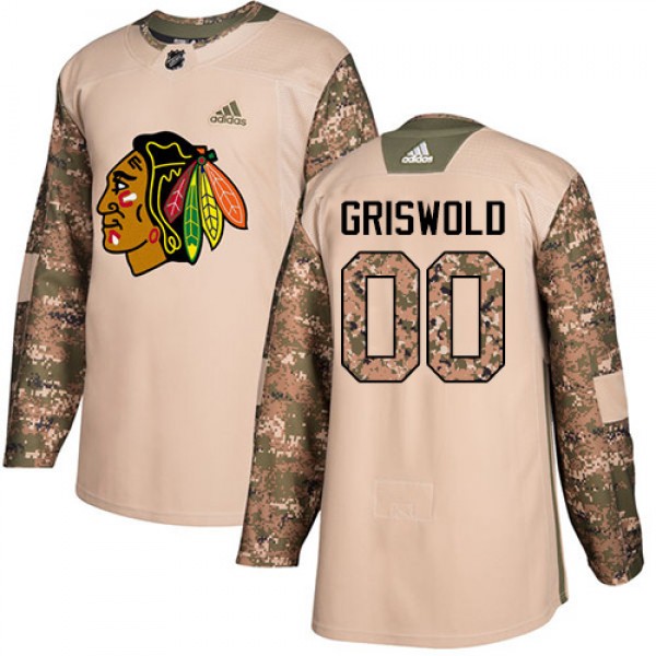 Adidas Chicago Blackhawks #00 Clark Griswold Camo ...