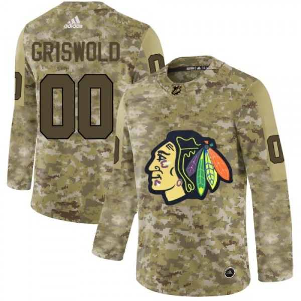 Adidas Chicago Blackhawks #00 Clark Griswold Camo ...