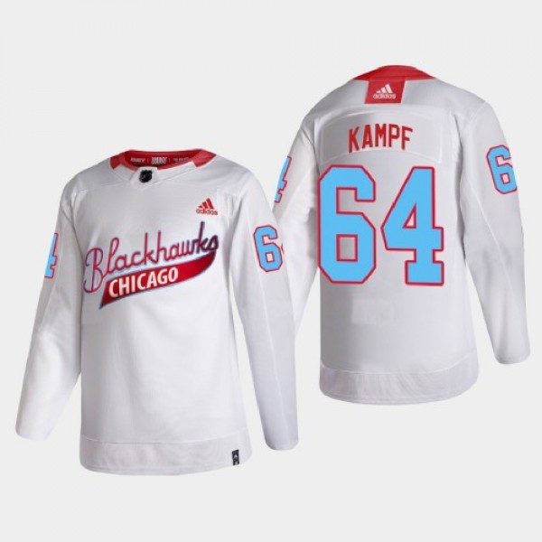Chicago Chicago Blackhawks #64 David Kampf Men...
