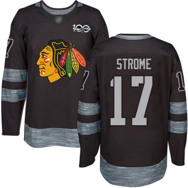Adidas Chicago Blackhawks #17 Dylan Strome Black 1...
