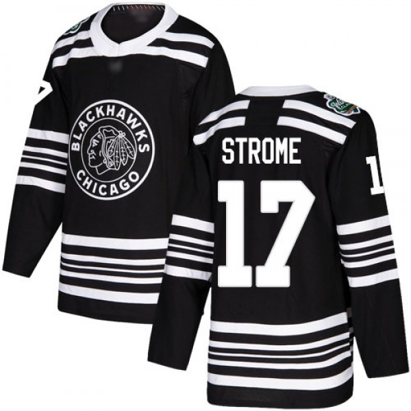 Adidas Chicago Blackhawks #17 Dylan Strome Black A...