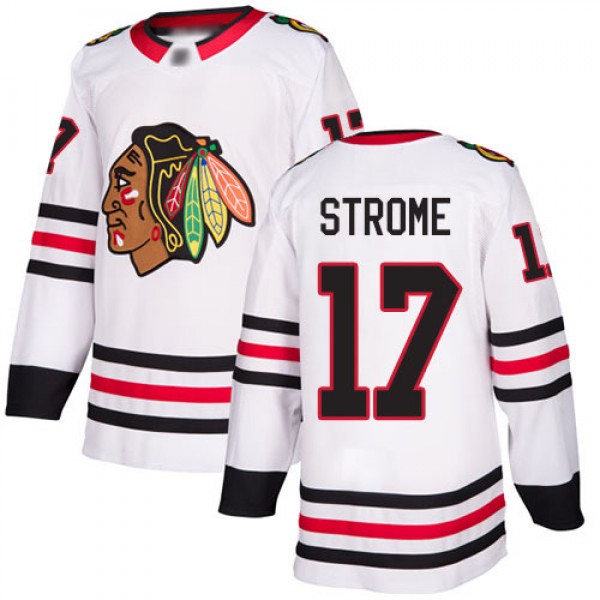 Adidas Chicago Blackhawks #17 Dylan Strome White R...