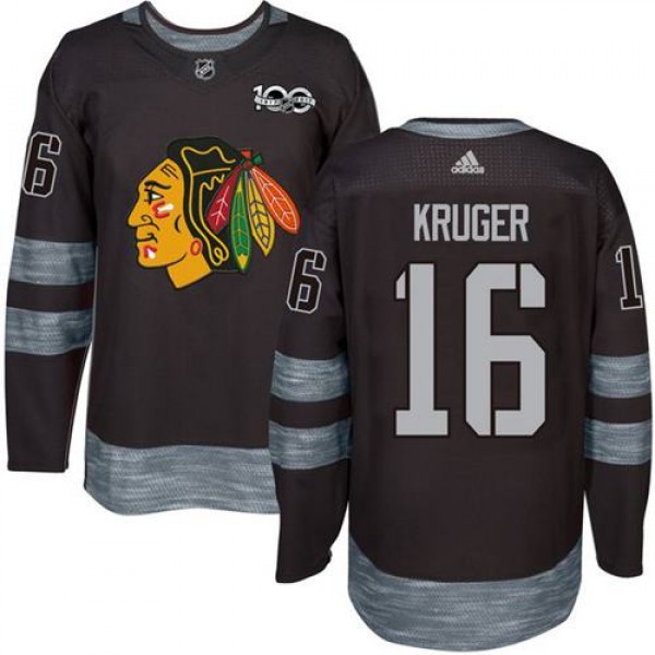 Adidas Chicago Blackhawks #16 Marcus Kruger Black ...