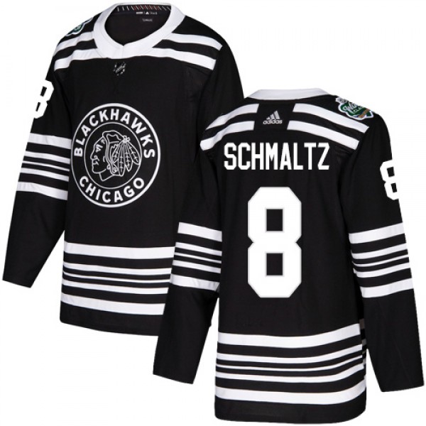 Adidas Chicago Blackhawks #8 Nick Schmaltz Black A...
