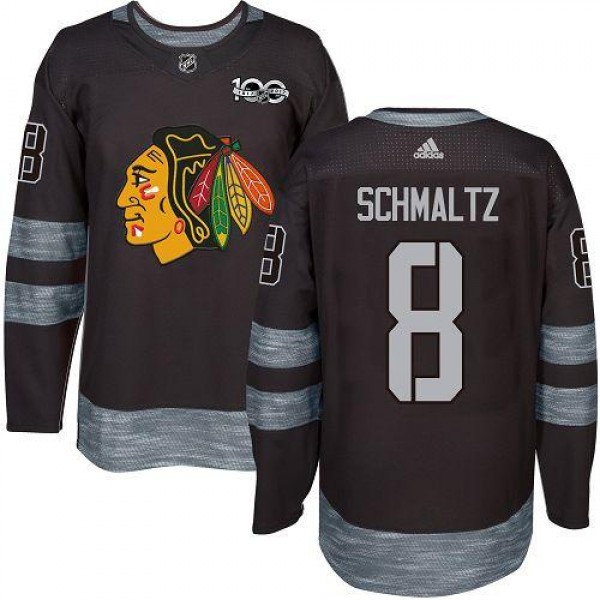 Adidas Chicago Blackhawks #8 Nick Schmaltz Black 1...
