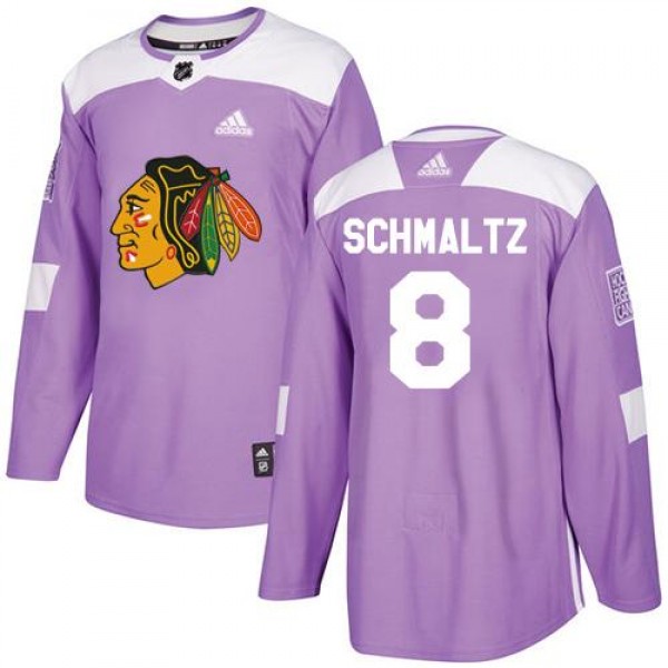 Adidas Chicago Blackhawks #8 Nick Schmaltz Purple ...