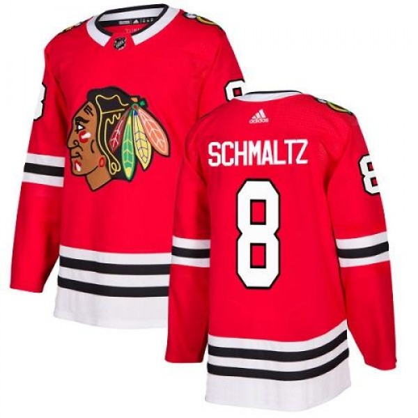 Adidas Chicago Blackhawks #8 Nick Schmaltz Red Hom...