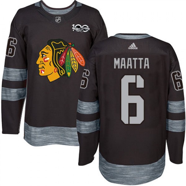 Adidas Chicago Blackhawks #6 Olli Maatta Black 191...