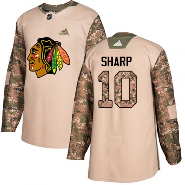 Adidas Chicago Blackhawks #10 Patrick Sharp Camo A...