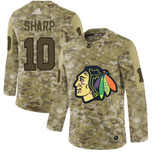 Adidas Chicago Blackhawks #10 Patrick Sharp Camo A...