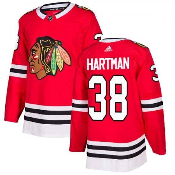 Adidas Chicago Blackhawks #38 Ryan Hartman Red Hom...