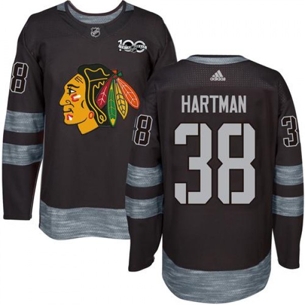 Adidas Chicago Blackhawks #38 Ryan Hartman Black 1...