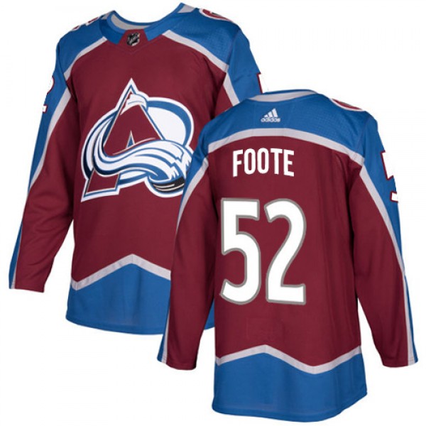 Adidas Colorado Avalanche #52 Adam Foote Burgundy ...