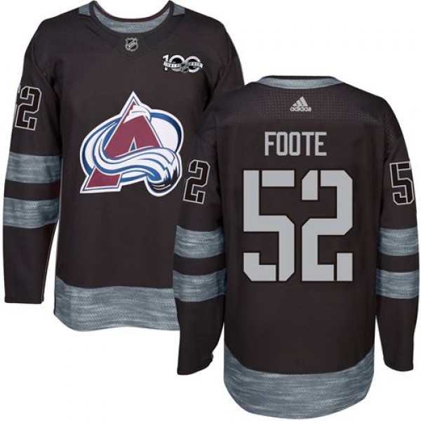 Adidas Colorado Avalanche #52 Adam Foote Black 191...