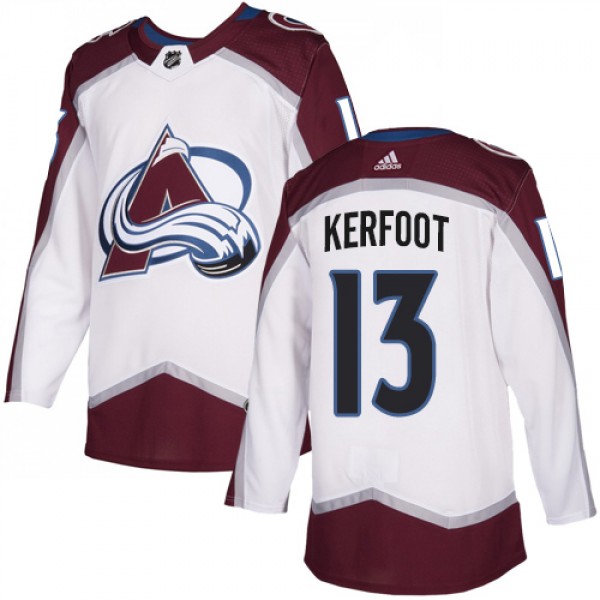 Adidas Colorado Avalanche #13 Alexander Kerfoot Wh...
