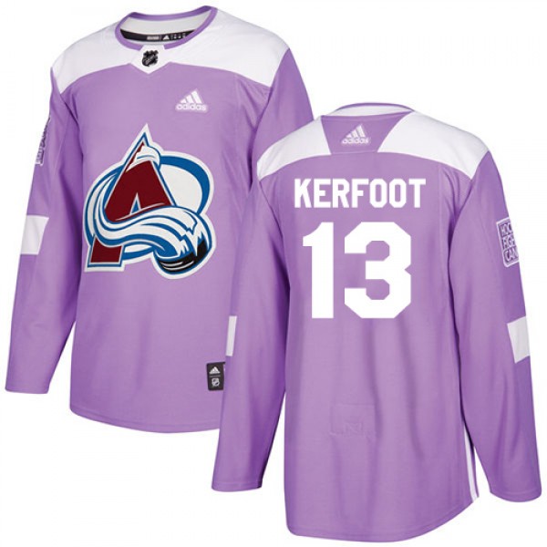 Adidas Colorado Avalanche #13 Alexander Kerfoot Pu...
