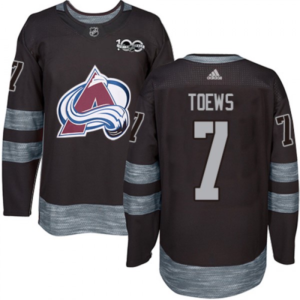 Adidas Colorado Avalanche #7 Devon Toews Black 191...